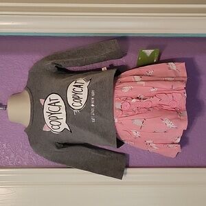 Rare New Skirt the Rules Copy Cat shirt skirt set meow Kate Spade New York jazz